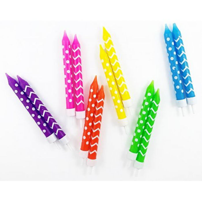 Multi-Coloured Birthday Candles