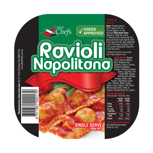 Ravioli Napoletana 200g | Allied Chef | The French Kitchen Castle Hill
