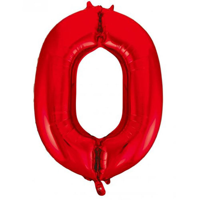 Red Jumbo Number Foils
