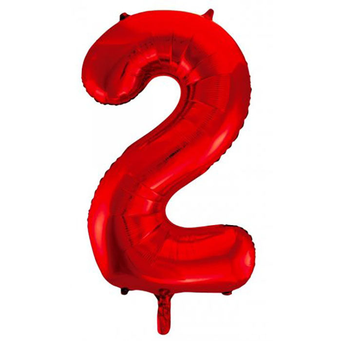Red Jumbo Number Foils
