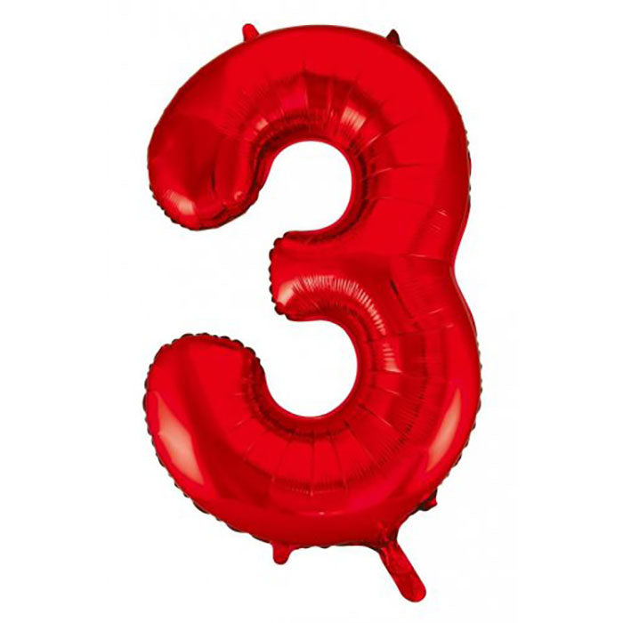 Red Jumbo Number Foils