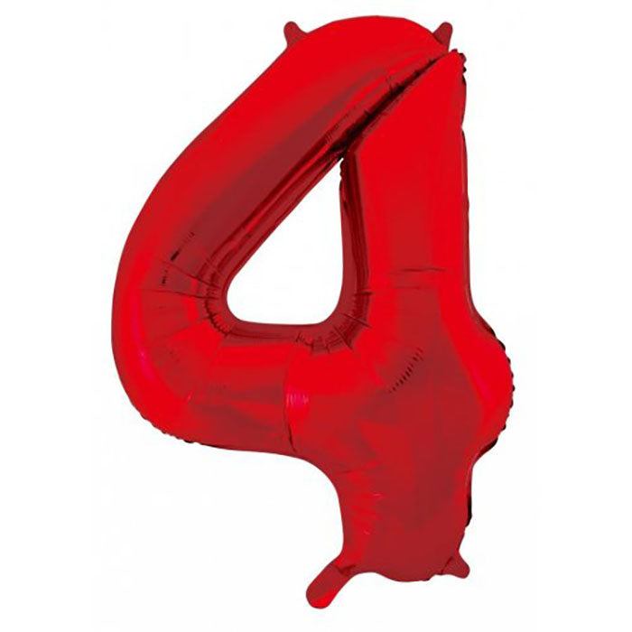 Red Jumbo Number Foils