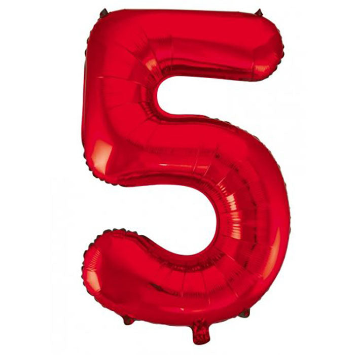 Red Jumbo Number Foils