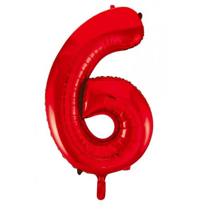 Red Jumbo Number Foils