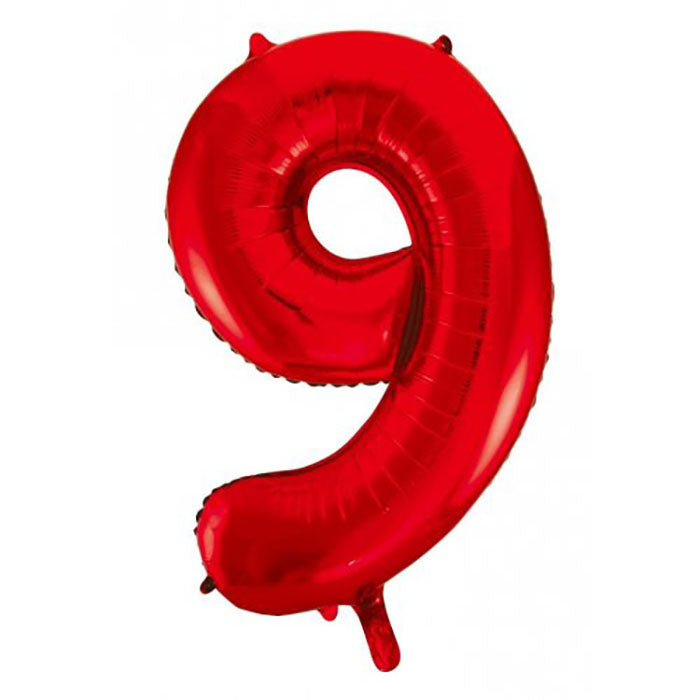 Red Jumbo Number Foils