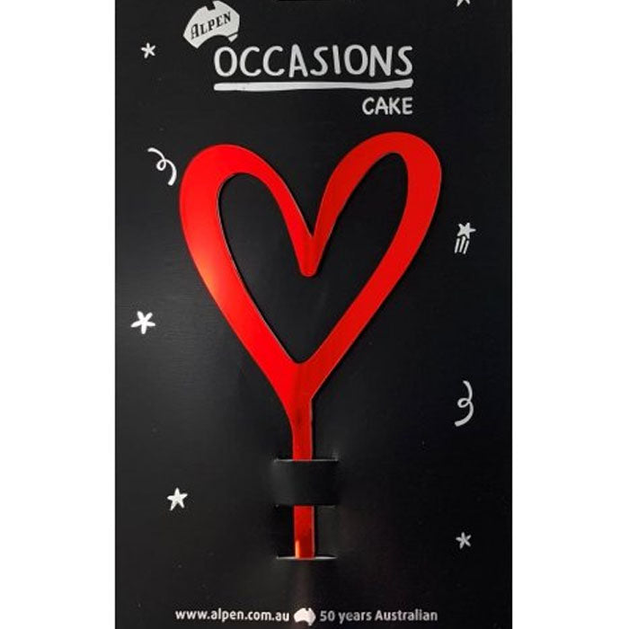 Red Heart Cake Topper | The French Kitchen Castle Hill 