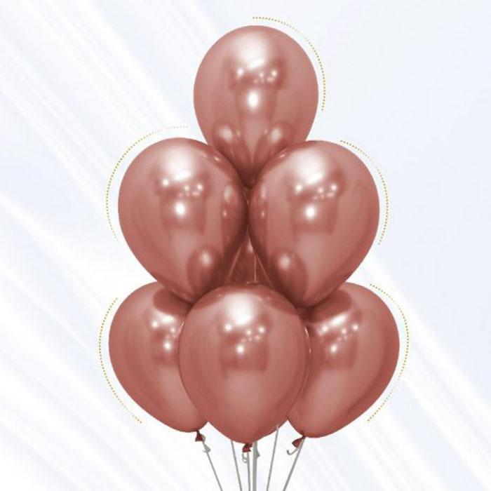 Rose Gold Reflex Balloons 30cm | Biodegradable