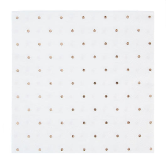 Rose Gold Polka Dot Lunch napkin | The French Kitchen Castle Hill