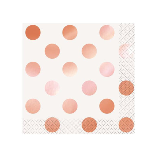 Rose Gold Napkins | Dots