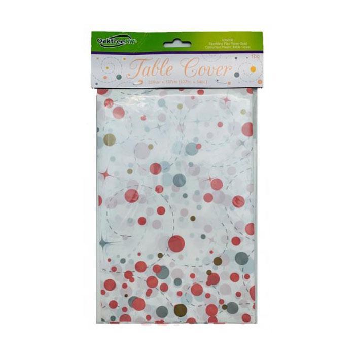 Sparkling Fizz | Table Cover | Rose Gold & White