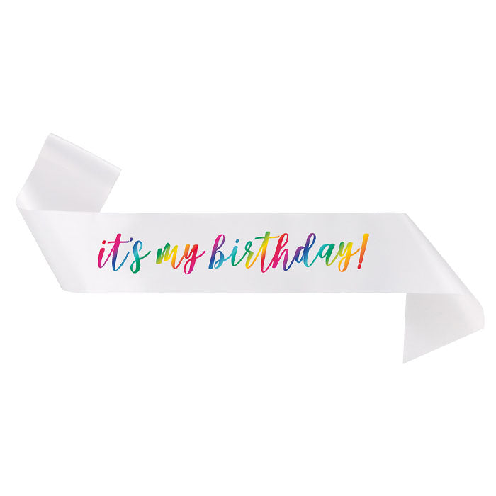 It's My Birthday Sash