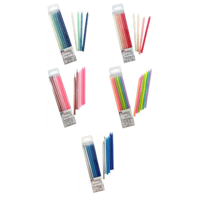 Colourful Slim Candles | The French Kitchen Castle Hill