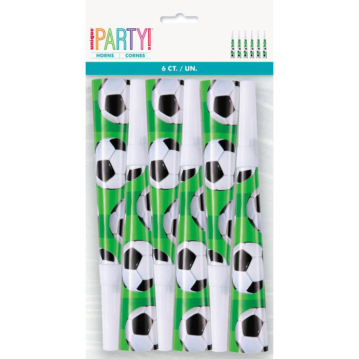 Soccer | Party Horns 6PK