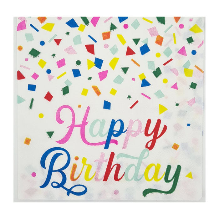 Happy Birthday Lunch Napkins | The French Kitchen Castle Hill