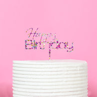 Sprinks | Rainbow Happy Birthday Cake Topper