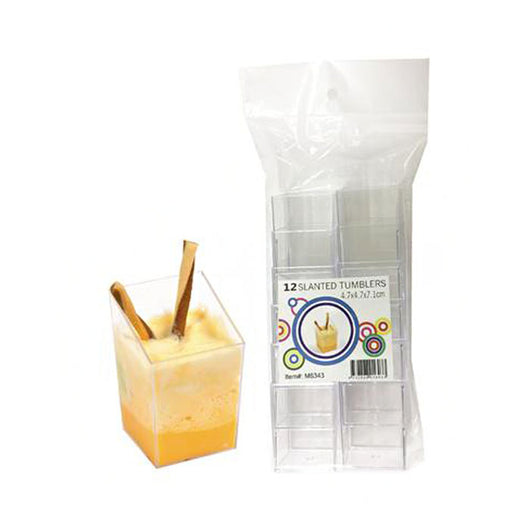 Slanted Tumblers Dessert Cups | Square