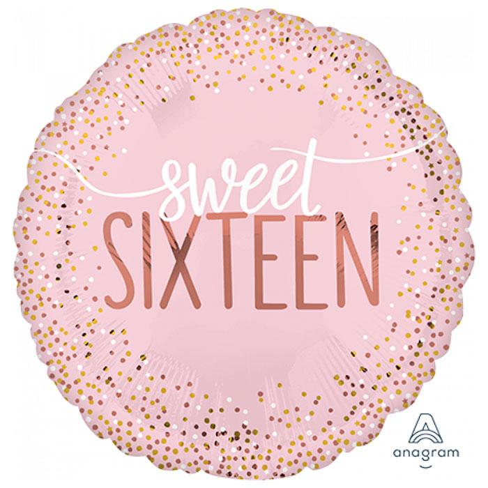 Glamour Pink Sweet Sixteen | 18" Foil Balloon