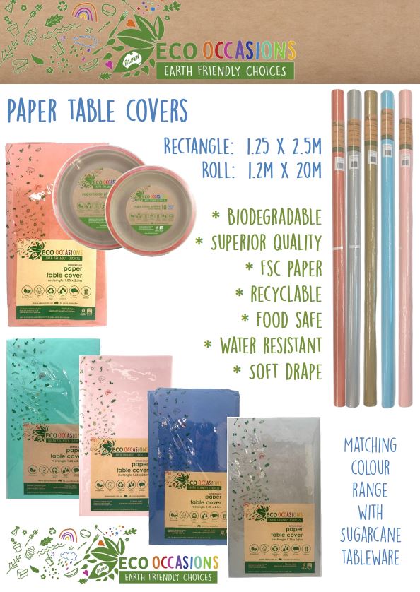 Eco Paper Table Cover Rolls 20m