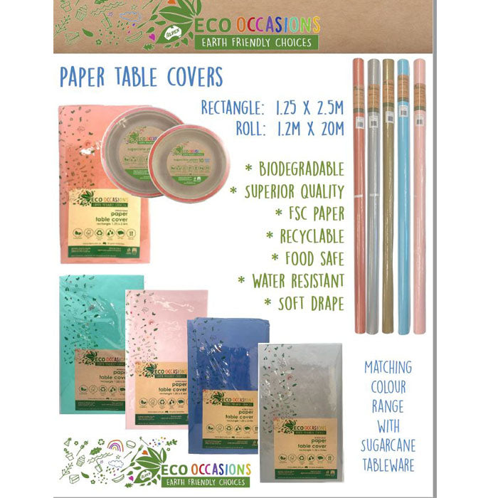 Eco Paper Table Cover | 11 colours