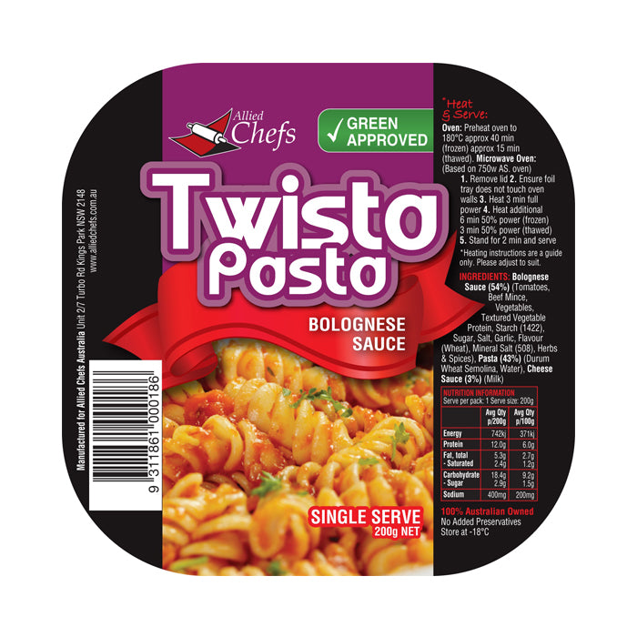 Allied Chefs, Twista Bolognese Pasta 200g
