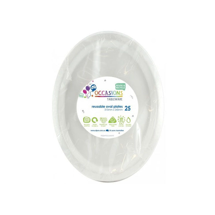 Oval Dinner Plate 20pk