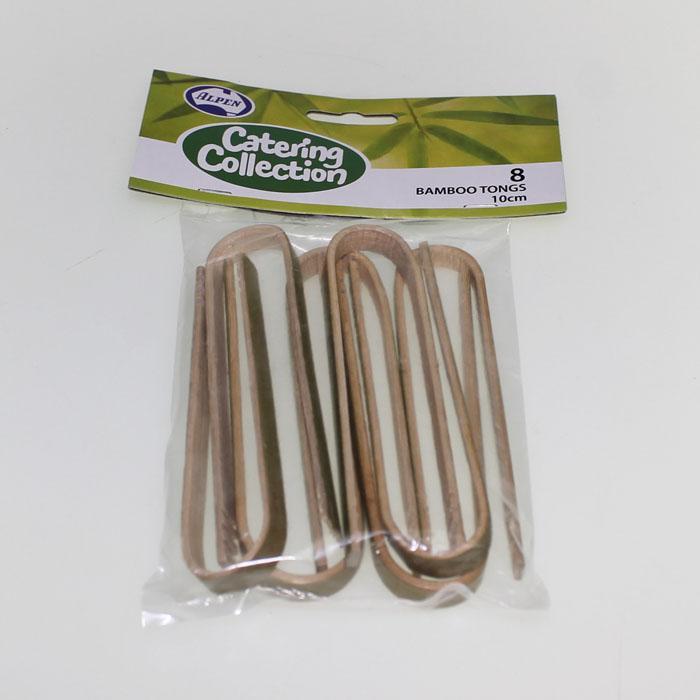 Bamboo Tongs 8 pk